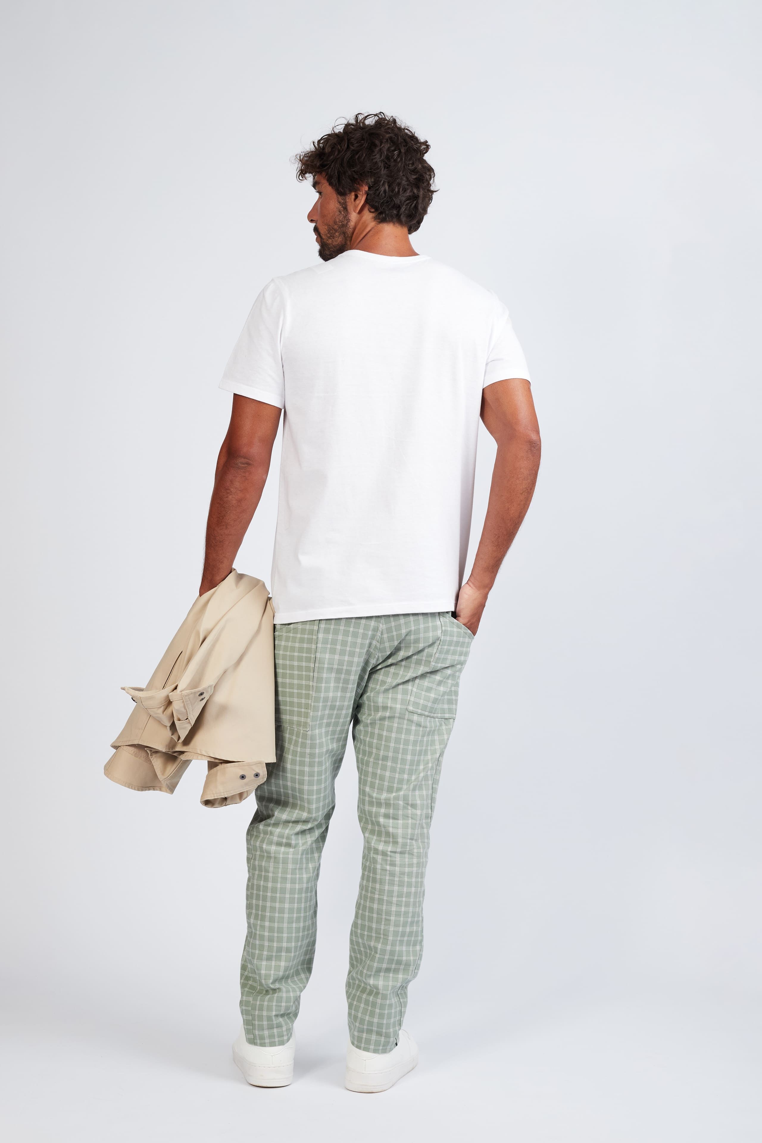 Calça Menta Xadrez