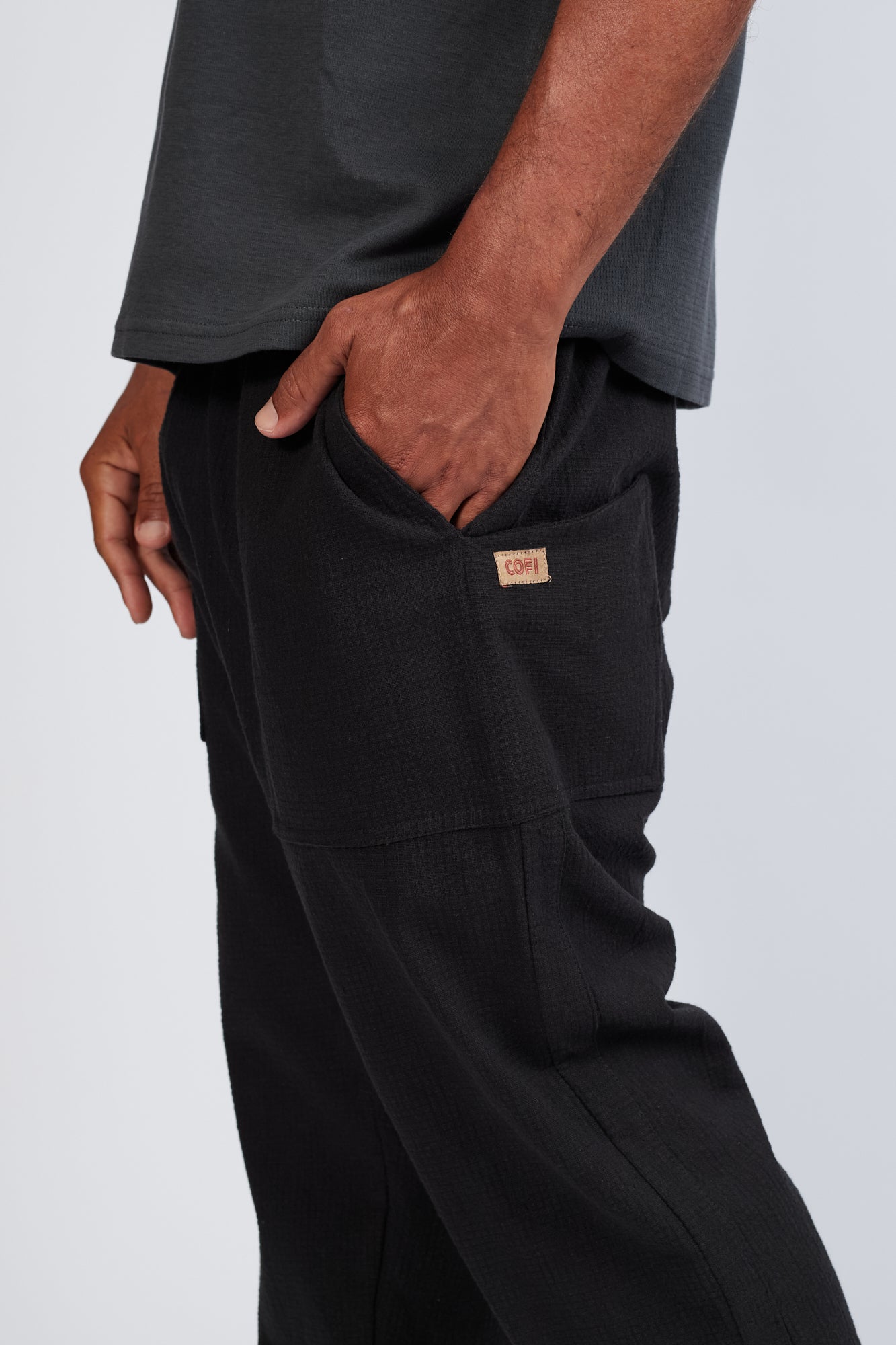 Calça Dobby